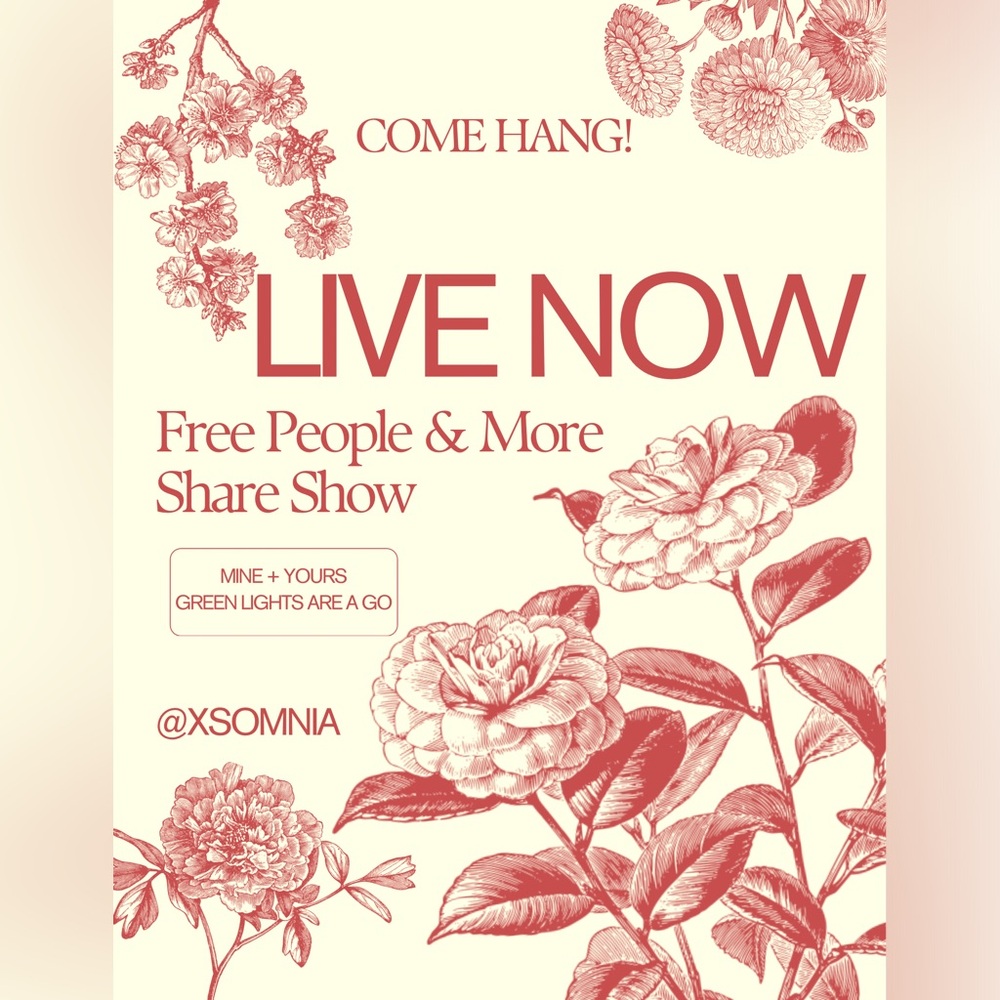 ✨ I’M LIVE! ✨ FREE PEOPLE & MORE SHARE SHOW 🔥